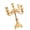 gold-five heads, variant on Luxurious Gold Metal Candelabra With Floral Carvings For Wedding Centerpieces And Home Decor