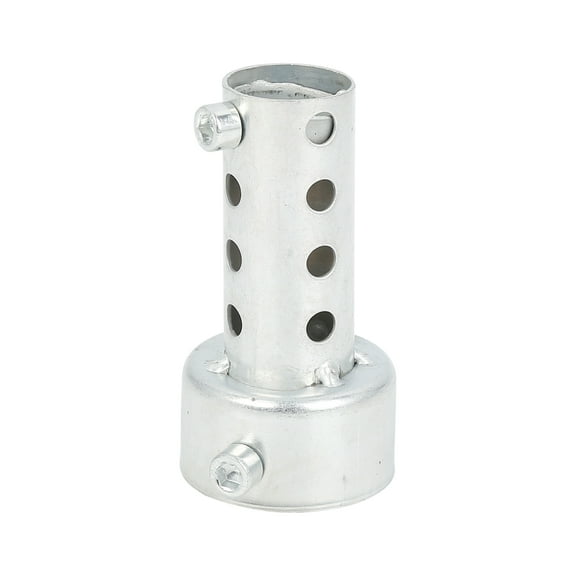 42mm Universal Motorbike Exhaust Pipe Baffle Muffler Baffle Noise Eliminator Silver Tone