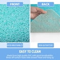 thumbnail image 4 of Non-Slip Bathtub Mat, Anti Slip Shower Mat, Fast Drying , Foot Scrubber Mat, Anti Slip Mat for Tub, Floor, Bathroom, Kitchen, Home, Hotel (Turquoise Blue 24"×16"), 4 of 5