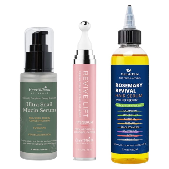 3-Piece Custom Glow Beauty Set – Build Your Own Gift Box with Face Care, Eye Serum Hair Oil