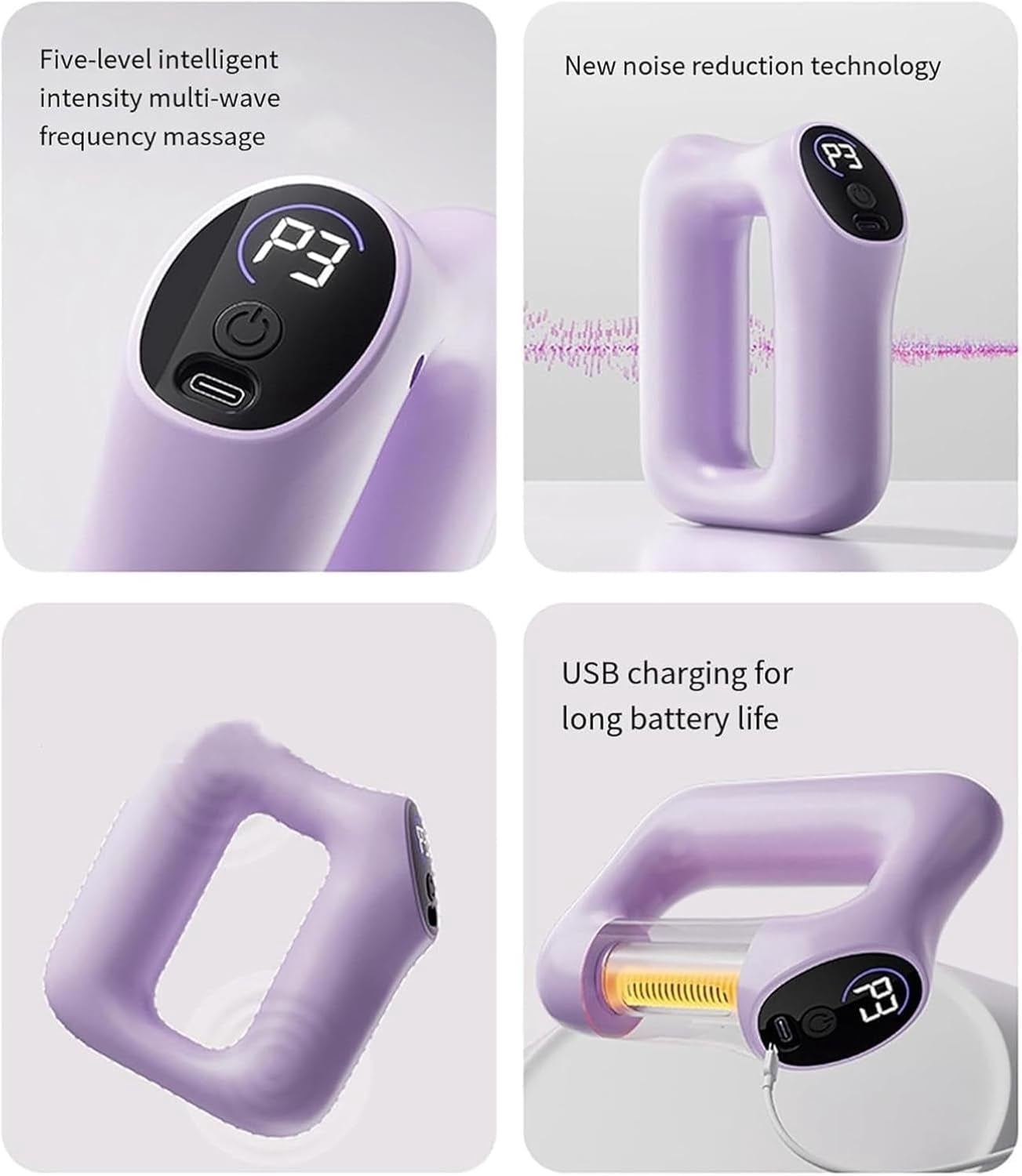 Multifunctional Fascia Ring for the Entire Body, Multifunctional Full-Body Massage Gun, Smart Fullbody Fascia Belt, 3-in-1 Electric Belt, Hands-Free Electric Massager (Blue)