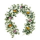 thumbnail image 1 of Bewildely Flores artificiales Vid Estilo nórdico Flor Rota Aspecto natural Rosa Hojas verdes Guirnalda Boda Navidad Decoración Bewildely HA084545-00, 1 of 6