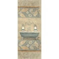 thumbnail image 2 of Grey, Jace 15x32 Gold Ornate Wood Framed with Double Matting Museum Art Print Titled - Blue Bath, 2 of 4