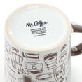 thumbnail image 4 of Mr. Coffee Vintage Brew 4 Piece 18 Ounce Coffee Maker Stoneware Mug Set in Brown, 4 of 5