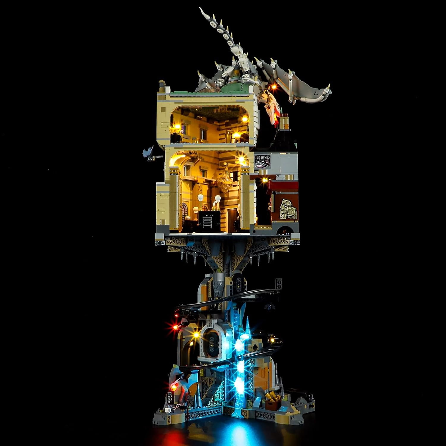 LED Light for Lego-76417 Harry Potter Gringotts Wizarding Bank-Collectors’Edition Building Blocks Model (Lego Set NOT Included)