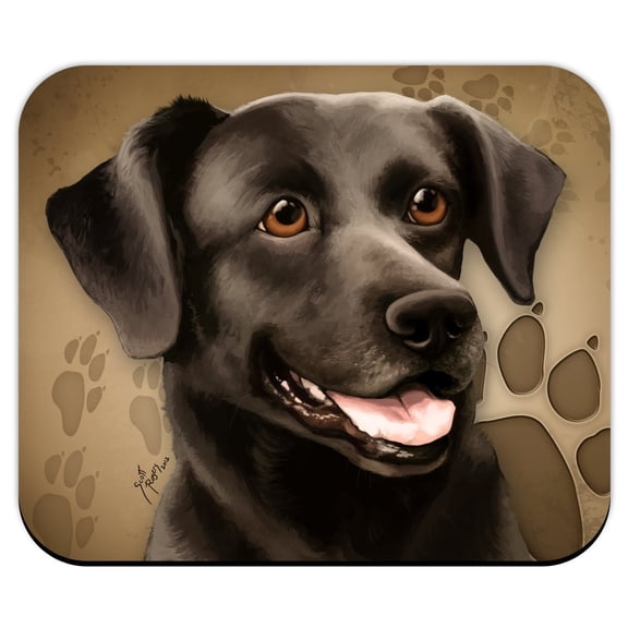 Black Labrador Retriever for Dog Lovers Only Mouse Pad by DGS Originals