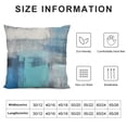 thumbnail image 5 of JEUXUS Turquoise Grey Body Pillow Cover Teal Modern Abstract Art Painting Cushion Long Pillowcase with Zipper Gray Blue Artwork Pillow Covers Decorative Soft Large Bedding Pillow Cases for Beddroom, 5 of 5