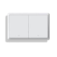 thumbnail image 1 of Tuya ZigBee Smart Switch Neutral Wire Optional Intelligent US Wall Button Light Switch AC100-240V for 2Gang,1 * Smart Switch,White, 1 of 8