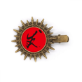 thumbnail image 1 of Prosper Calligraphy Character Unrestrained Hairpin Sun Headwear Retro Metal Clips Pin, 1 of 3