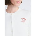 thumbnail image 5 of Free Assembly Women's and Women's Plus Embroidered Shrunken Cardigan Sweater, Sizes XS-4X, 5 of 6