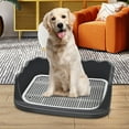 thumbnail image 5 of Mesh Dog Toilet Pet Training with Protection Wall Every Side No Litter Pan Puppy Training Tray Pee Pad Holder Indoor Dog Potty Tray Black, 5 of 7