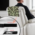 thumbnail image 4 of TSOVTHRID Green Dinosuar Camouflage Print Sofa Headrest Covers Waterproof Recliner Headrest Protector Washable Couch Head Rest Covers for Living Room Decoration 17x27 in, 1 Piece, 4 of 7