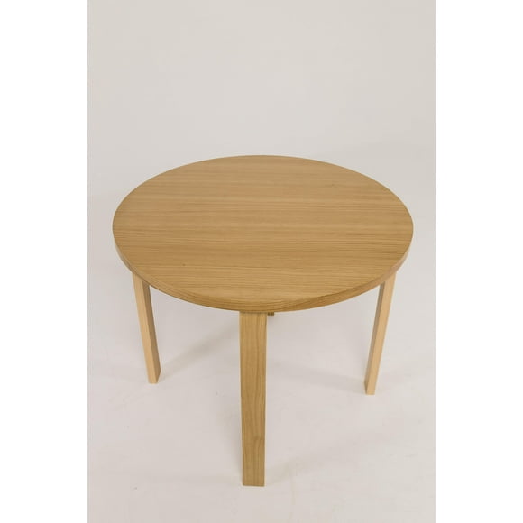 CHK Table Freya | Multipurpose Oak Veneered Round Table | Computer Desk or Dining Table