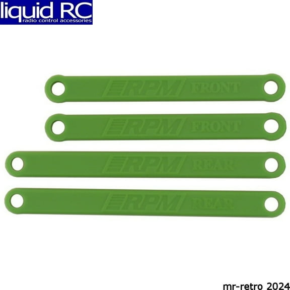 RPM R/C Products 81264 Heavy Duty Camber Links Green:ElecRustler Stampede