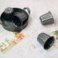 thumbnail image 1 of Canele Mold, Cannele Muffin Cup, 18 Piezas Molde Cannele Antiadherente Gris-Negro Canneles, 1 of 5