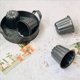 thumbnail image 1 of Canele Mold, Cannele Muffin Cup, 18 Piezas Molde Cannele Antiadherente Gris-Negro Canneles, 1 of 5