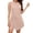 Pink, variant on Womens Tennis Dress Built in Shorts Round Neck Sleeveless Workout Athletic Mini Skort Dress Golf Summer Outfits Sports Shirt Dresses