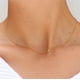 thumbnail image 4 of Collar con letras para mujer, plata de ley S925, cadena de clavícula lisa, joyería de moda con temperamento, 4 of 6