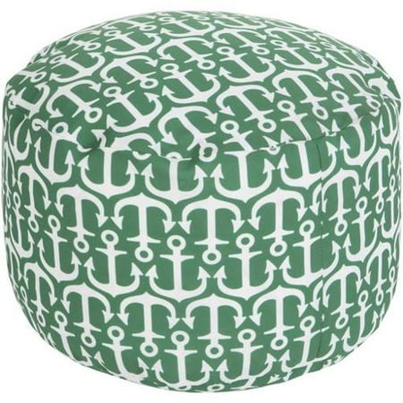 40 Jade Green And Ivory Anchor Away Round Outdoor Patio Pouf Impressive Anchor Pouf 40 Jade Green And Ivory Anchor Away Round Outdoor Patio Pouf Impressive Anchor Pouf