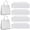 White, variant on 100 Pcs Insulated Take Out Bags Bulk 9.5 x 6 x 9.5 in Thermal Insulation Food Bag for Coffee, Milk Tea, Hot Cold Food, Delivery Cooler Bag for Catering Restaurant Grocery Picnic (Red)