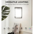 thumbnail image 6 of 3 Color Wall Sconce, Wall Lighting,3000K/4000K/5000K Color Temperature Adjustable Wall Mount Light Fixture, 15W 120V Dimmable CRI 90+ LED Wall Light,Brushed Nickel, 6 of 6