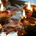 thumbnail image 4 of 10 Piezas Kuber Diya para Decoración Diwali Lámpara de Aceite de Metal de Aleación Tradicional Diwali Diya Vilakku para Puja Pooja India, 4 of 5