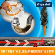 FlexiSnake Drain Weasel Pro Snake Hair Clog Remover, Starter Kit 2 Pack