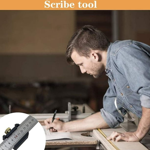 Bloque De Posicionamiento De Regla, Localizador De Línea De Carpintería