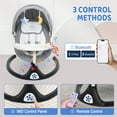 thumbnail image 3 of DovePro Electric Baby Swing,with Intelligent Induction System and Safety Harness,Remote Control Bluetooth-compatible Electric Toddler Rocker,Adjustable Backrest with Soft Music, 3 of 10