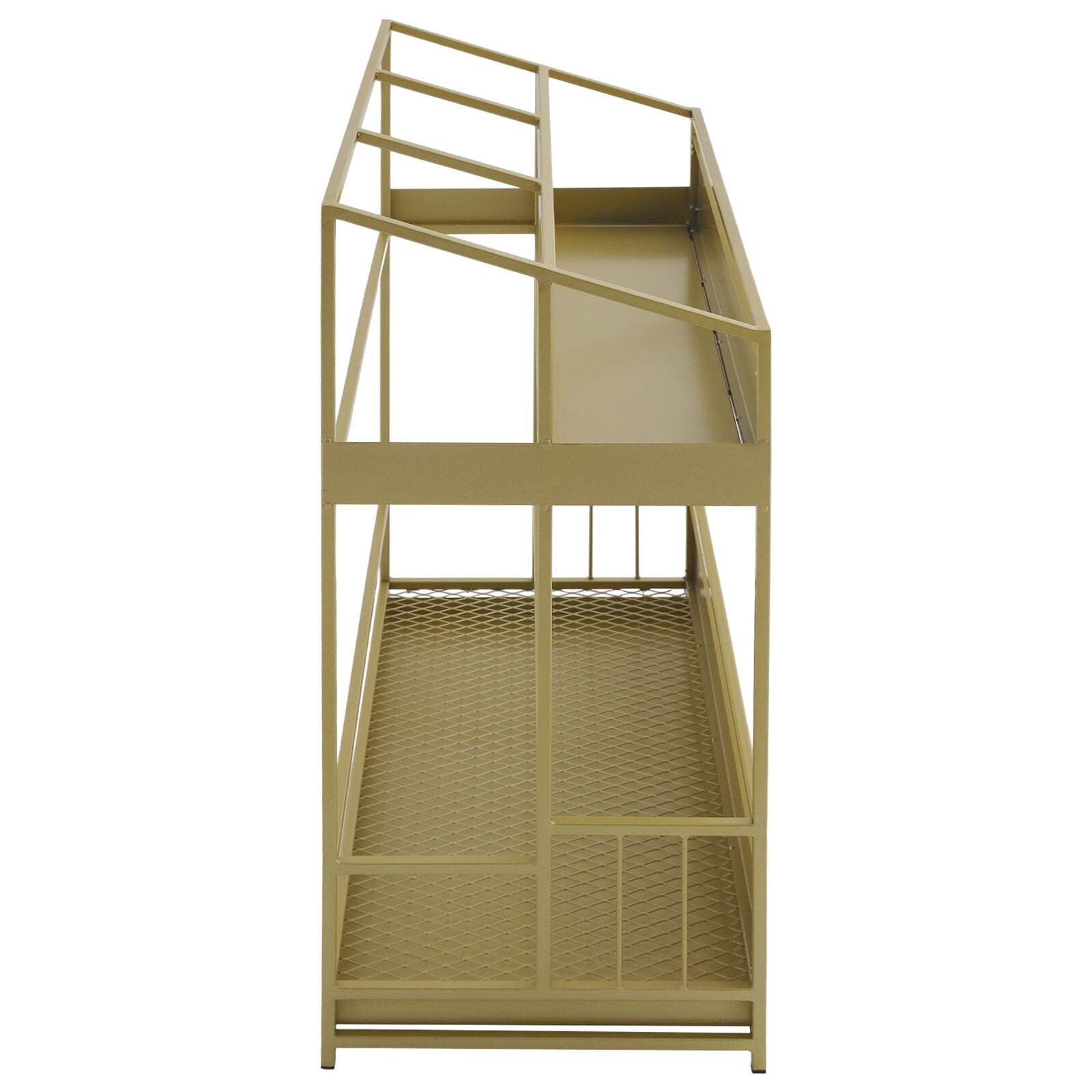 Large Umbrella Stand, Gold, 68x32x70cm Metal Umbrella Holder Rack with Drip Pan for Hotel, Mall, Office, Restaurant, Holds 30 Umbrellas