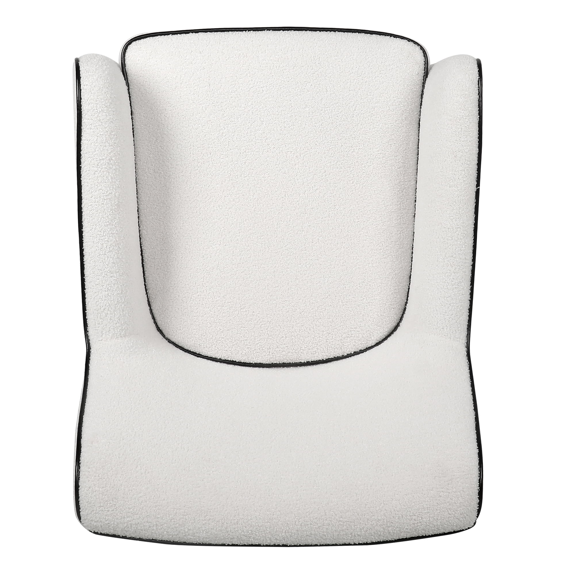 YYAo Modern Accent Chair, Teddy Velvet Upholstered Armchair for Living Room Bedroom Small Spaces, White YYAo Modern Accent Chair, Teddy Velvet Upholstered Armchair for Living Room Bedroom Small Spaces, White
