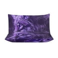 thumbnail image 3 of 3 Pcs Soft Bedding Set, Includes 1 Duvet Cover with Zipper And 2 Pillow,Shams Purple Wolf King(102"×90"), 3 of 8