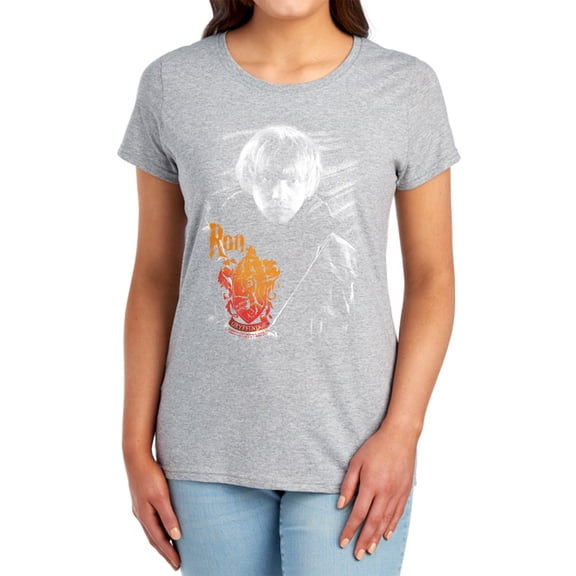 Harry Potter Ron Portrait Women's T Shirt, Athletic Heather, Small