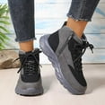 thumbnail image 6 of Xiaoxatg Fashion Platform High Top Sneakers for Women - Comfortable Lace Up Casual Athletic Shoes for Everyday Wear 7.5 Grey, 6 of 9