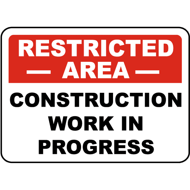 Vinyl Stickers Bundle Safety And Warning Signs Stickers Construction Work In Progress Sign 3 Pack 3 5 X 5 Walmart Com Walmart Com