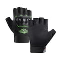 thumbnail image 2 of koolsoo Motorcycle Riding Gloves Half Finger Breathable Outdoor for Climbing Hunting Green Green Label, 2 of 9