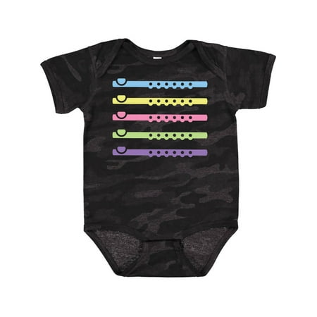 

Inktastic Flute Music Gift Flutist Band Gift Baby Girl Bodysuit