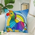 thumbnail image 2 of MKHERT Rainbow Zebra Throw Pillowcase Pillow Cover Cushion Couver 18x18 inch, 2 of 2