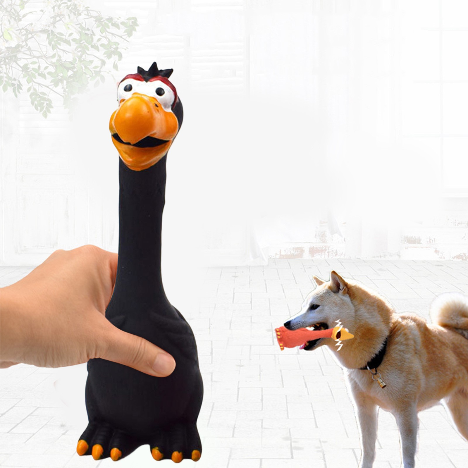 NGHnuifg Dogs Puppy Squeak Toys Screaming Rubber Chicken Toy For Dogs ...