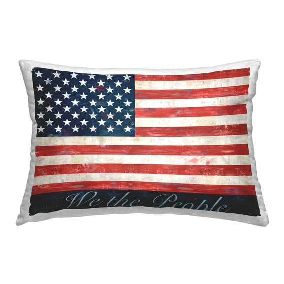 Stupell Industries We The People Flag Decorative Printed Throw Pillow Design by Annie LaPoint