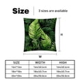 thumbnail image 5 of Tropical Jungle Palm Leaves Velvet Bed Pillow Throw Covers Pillow Inserts Throw Pillows with Unique Patterns - Set of 2, Sizes 16x16, 18x18, 20x20 Inches for Various Occasions, 5 of 6