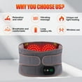 thumbnail image 6 of Heating Back Brace for Lower Back Relax, Heated Back Support Belt, Cordless Heating Pad Operated by 5000mAh Rechargeable Battery, 3 Vibration Modes & 3 Heat Levels, Gifts for Men Women, 6 of 13