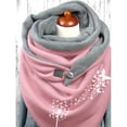 thumbnail image 4 of Heliisoer Mode Femmes Foulard Douce Imprimée à Boutons Décontractée Chaude Foulards Châles, 4 of 4