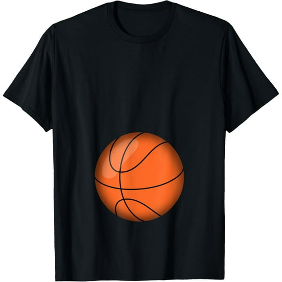 Funny Basketball Player Belly Pregnant Mama T-Shirt