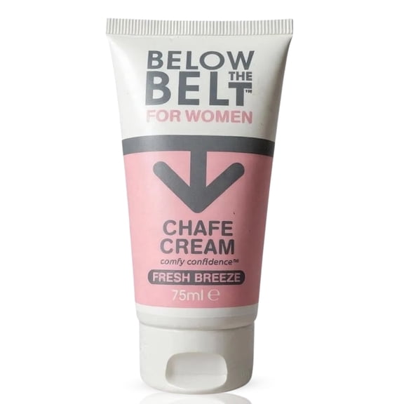 Below The Belt Women’s Anti Chafing Cream for Thighs, Under-Bust and Buttocks with a Fresh Breeze Scented Care, 75ml