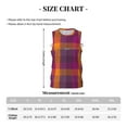 thumbnail image 4 of Naloa Purple Yellow Buffalo Plaid Basketball Jersey Reversible Men's Mesh Athletic Sports Shirts Training Practice S-4XL3X-Large, 4 of 6
