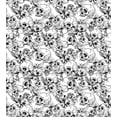 thumbnail image 3 of Day of the Dead Duvet Cover Set, Celebration Mexican Spanish Sketch Dead Skulls Art Print, Decorative 3 Piece Bedding Set with 2 Pillow Shams, Queen Size, Black and White, by Ambesonne, 3 of 3