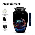 thumbnail image 2 of Neon Streak Biker Large Urns For Human Ashes Adult Male - Urns For Ashes Adult Female Mom - Cremation Urns For Women - Urns For Human Ashes Large Adult - Urns For Adults Men (Size - 10inch), 2 of 5