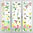 thumbnail image 2 of Glass Window Sticker Printed Tulip,8 Sheets 83 Pcs Butterfly Tulip Flower Window Decals Watercolor Stickers for Glass Windows Home Classroom Office  C, 2 of 4