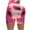 Pink, variant on Women's Yoga High Waist Tie-Dye Butt Lift Yaga Shorts Colorful Fitness Workout Compression Biker Short Pants